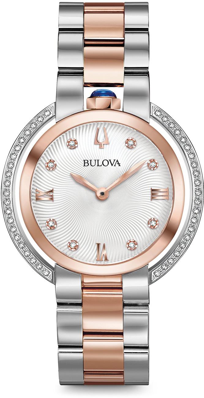 Bulova 98R247 35 mm Gri-Rose Gold Çelik Kordon Analog Kadın Kol Saati