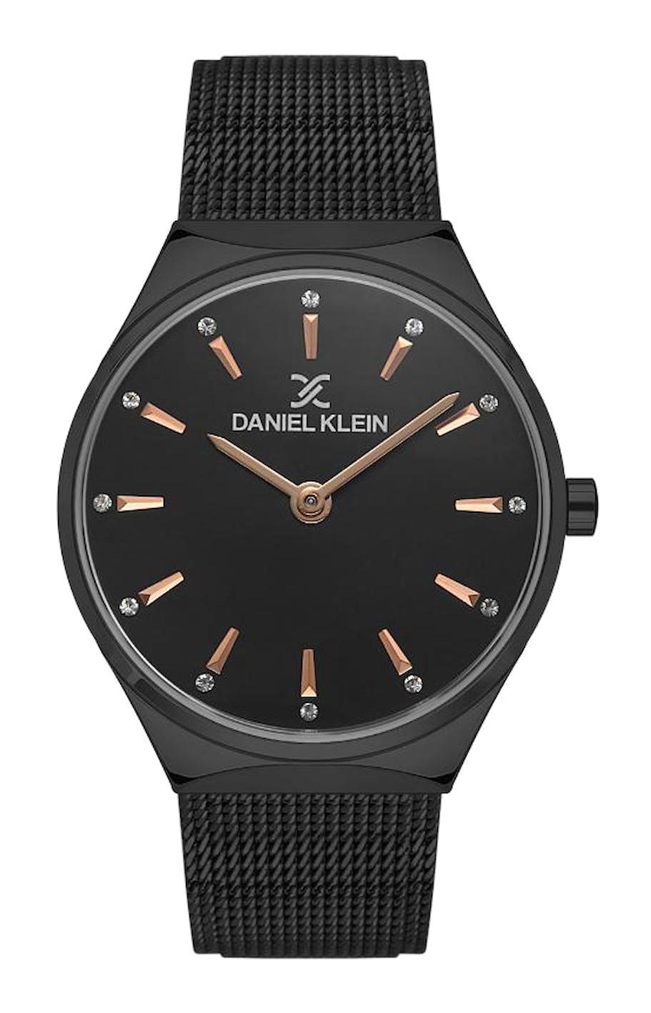 Daniel Klein DK.1.13473.4 34 mm Siyah Hasır Kordon Analog Kadın Kol Saati