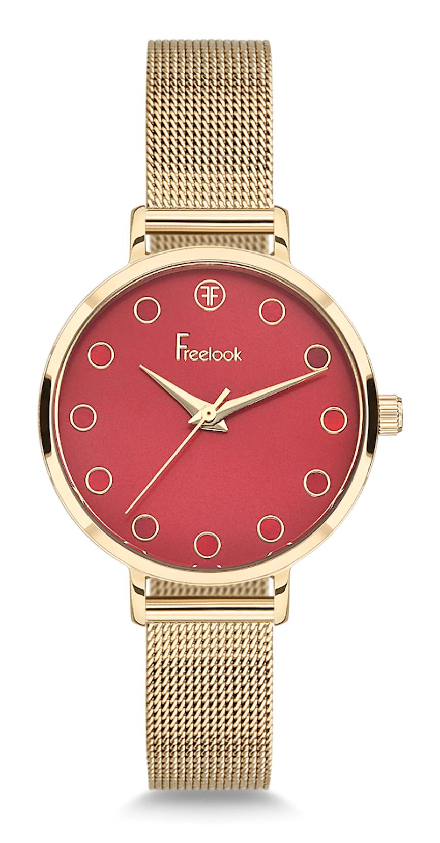 Freelook F.1.1050.03 36 mm Altın Metal Kordon Analog Kadın Kol Saati