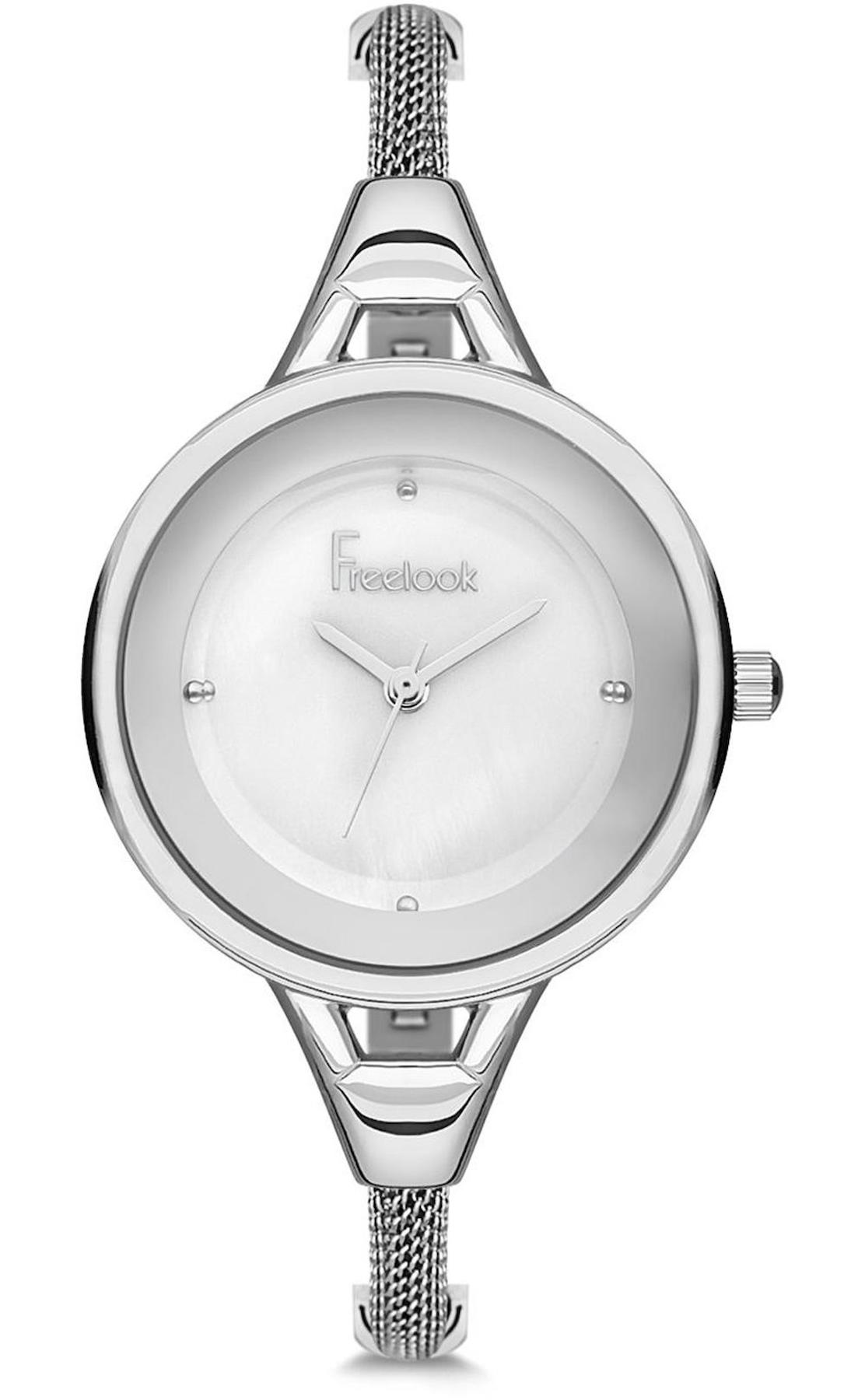 Freelook F.8.1062.01 32 mm Gri Metal Kordon Analog Kadın Kol Saati
