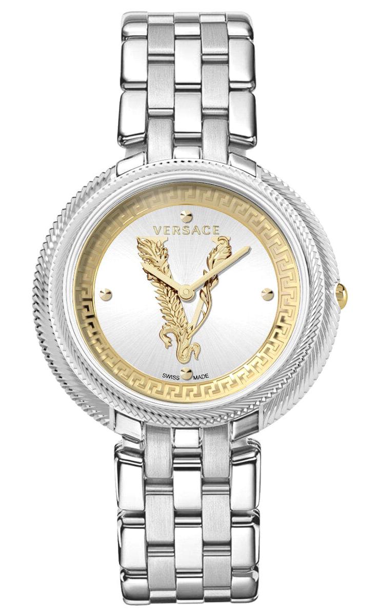 Versace VRSCVE2CA0523 38 mm Gri Çelik Kordon Analog Kadın Kol Saati
