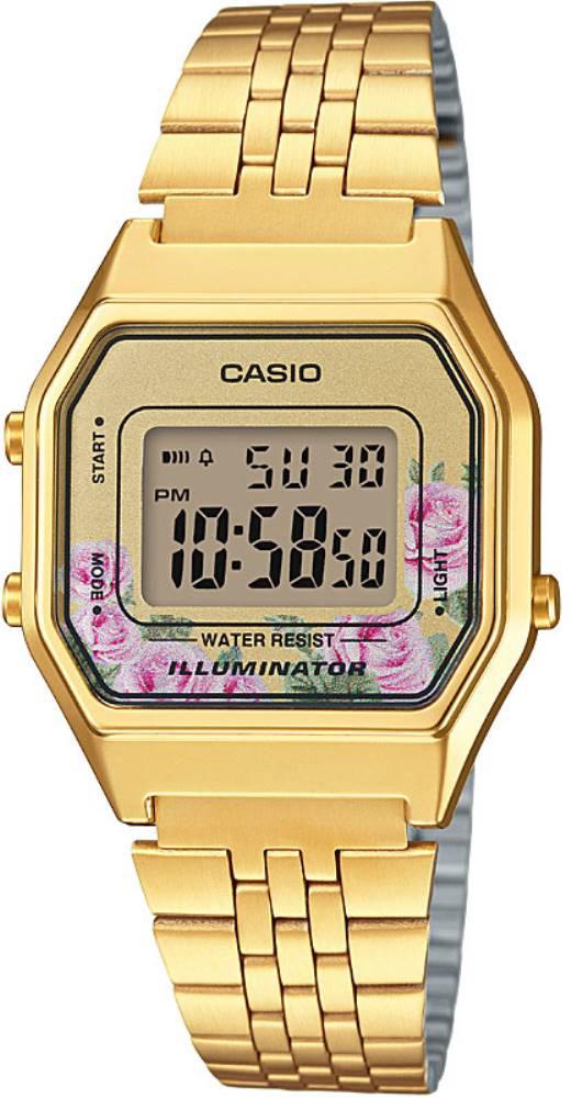Casio LA680WGA-4CDF Takvimli 28 mm Altın Çelik Kordon Analog Kadın Kol Saati