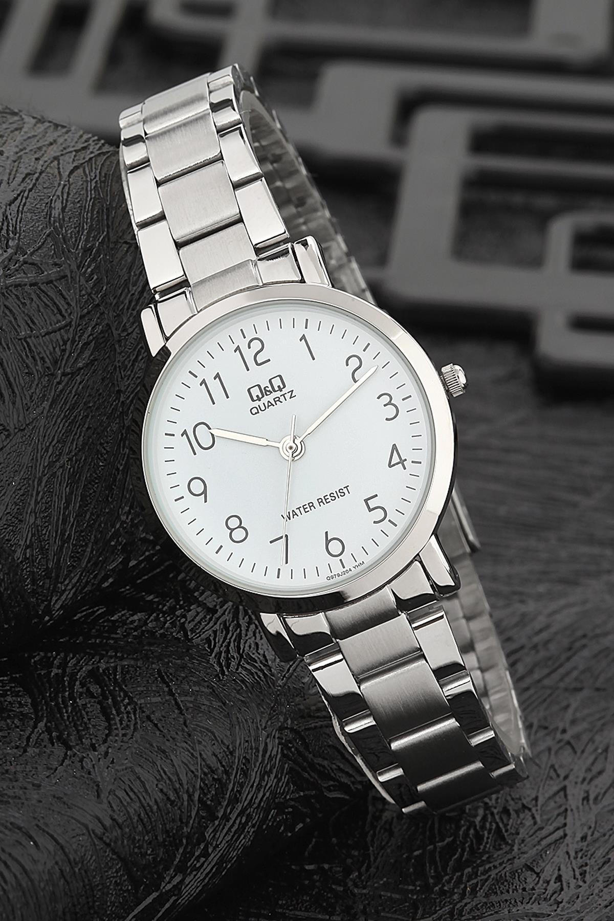 Q&Q 3G752 36 mm Gri Metal Kordon Analog Kadın Kol Saati