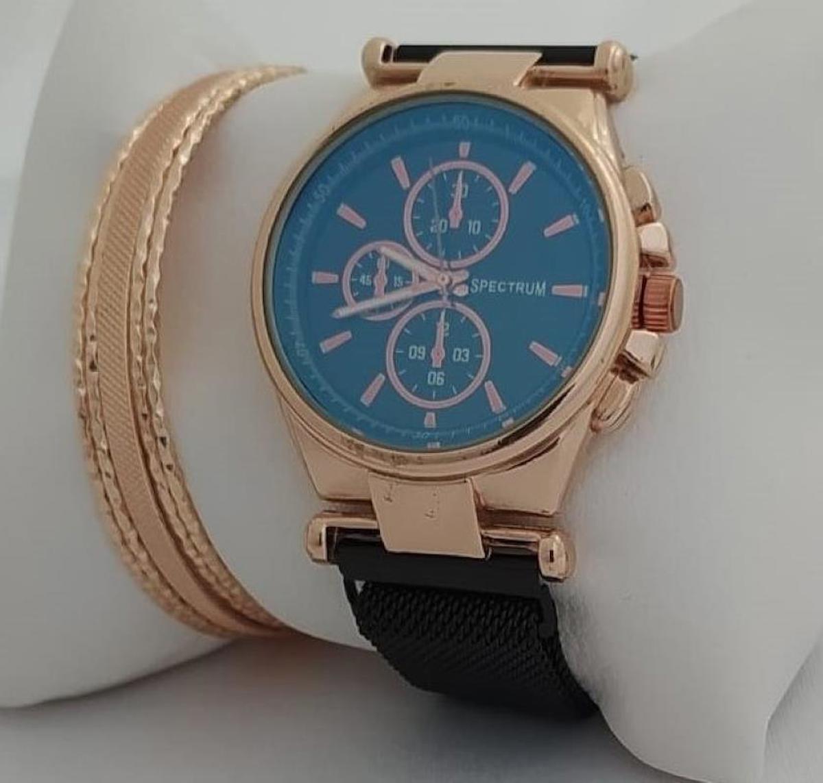 Stillove 31-35 mm Siyah Metal Kordon Analog Kadın Kol Saati