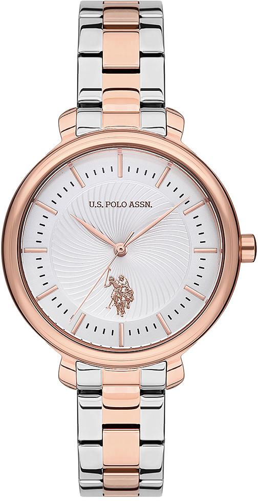 U.S. Polo Assn USPA2014-01 37 mm Gri-Rose Gold Çelik Kordon Analog Kadın Kol Saati