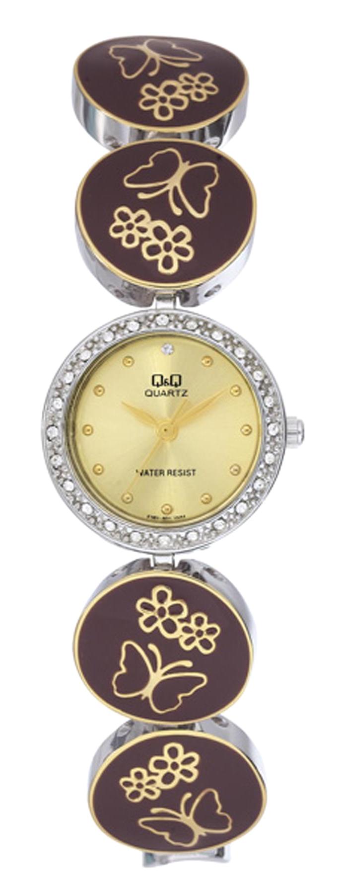 Q&Q 3G239 36 mm Çok Renkli Metal Kordon Analog Kadın Kol Saati