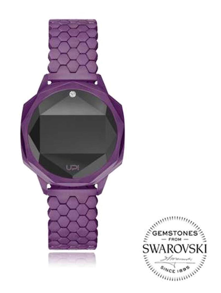 Upwatch 33 mm Mor Çelik Kordon Dijital Kadın Kol Saati