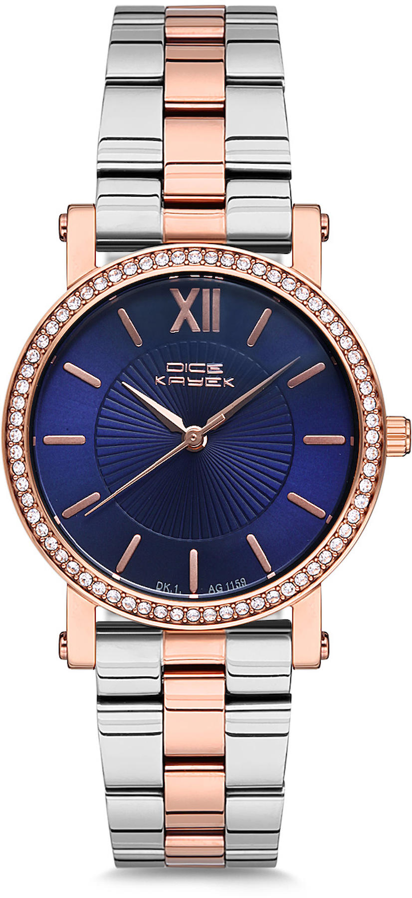 Dice Kayek DK.1.AG1159.09 32 mm Gri-Rose Gold Metal Kordon Analog Kadın Kol Saati