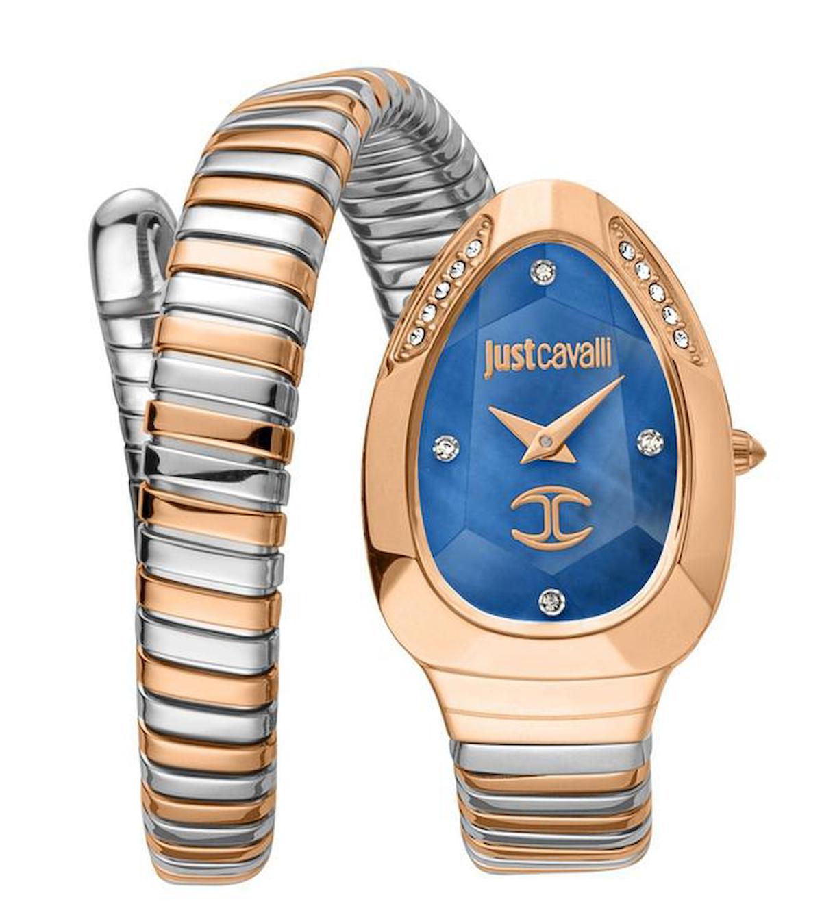 Just Cavalli JC1L229M0085 22 mm Gri-Rose Gold Çelik Kordon Analog Kadın Kol Saati