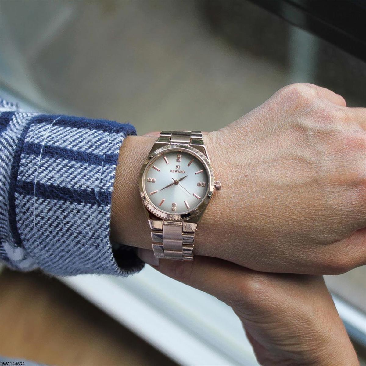 Reward RWA144694 33 mm Rose Gold Çelik Kordon Analog Kadın Kol Saati