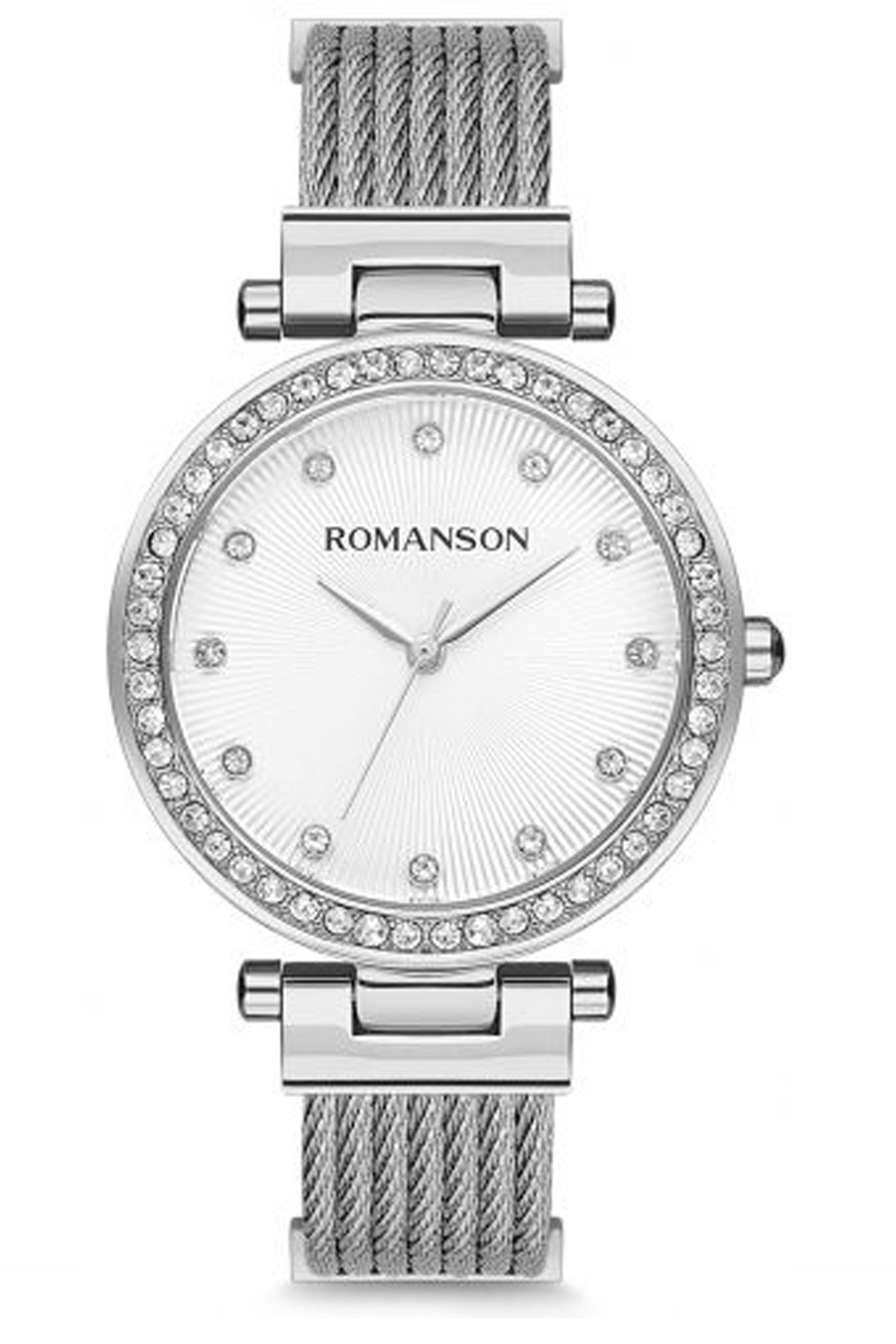 Romanson RM8A31TLWWA12W 38 mm Gri Çelik Kordon Analog Kadın Kol Saati