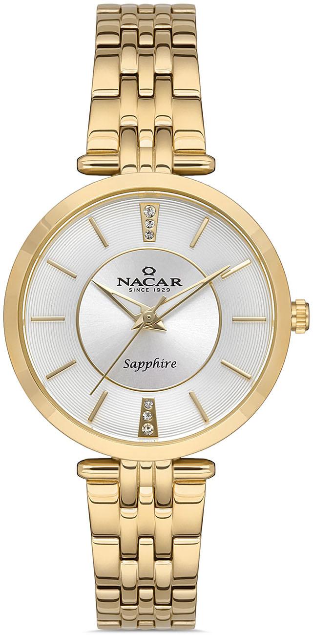 Nacar 34-39B324-DSM 33 mm Altın Metal Kordon Analog Kadın Kol Saati