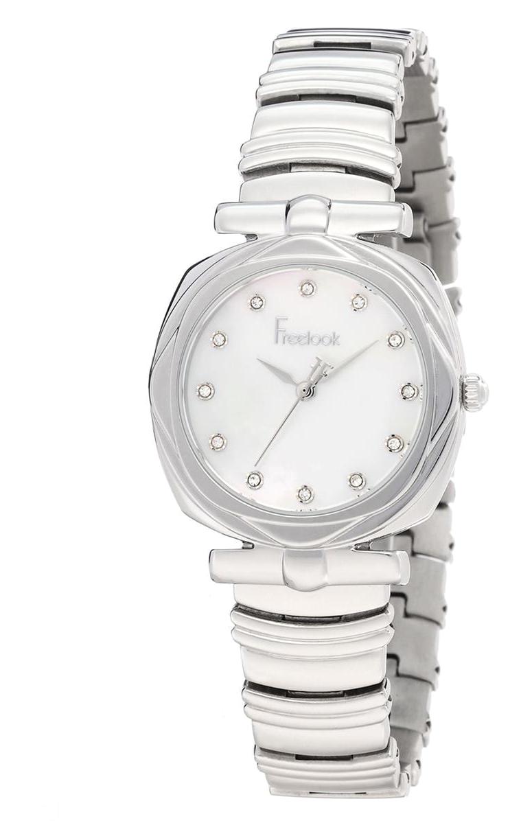 Freelook FL.1.10093.1 33 mm Gri Çelik Kordon Analog Kadın Kol Saati