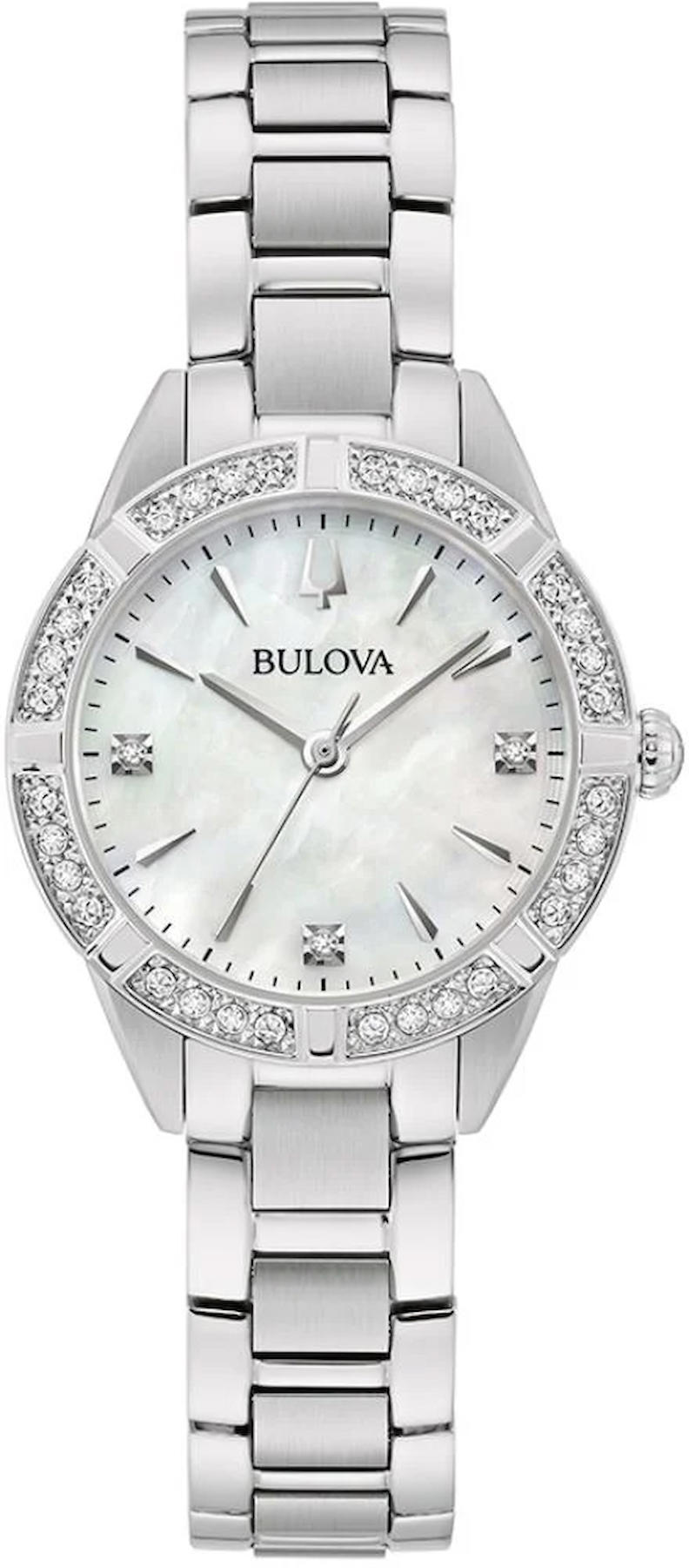 Bulova 96R253 28 mm Gri Çelik Kordon Analog Kadın Kol Saati