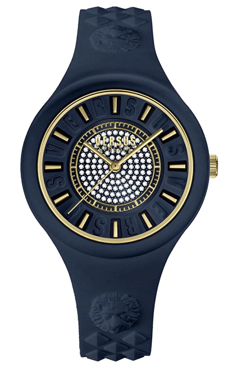 Versace VRSS-VSPOQ1R21 39 mm Lacivert Silikon Kordon Analog Kadın Kol Saati