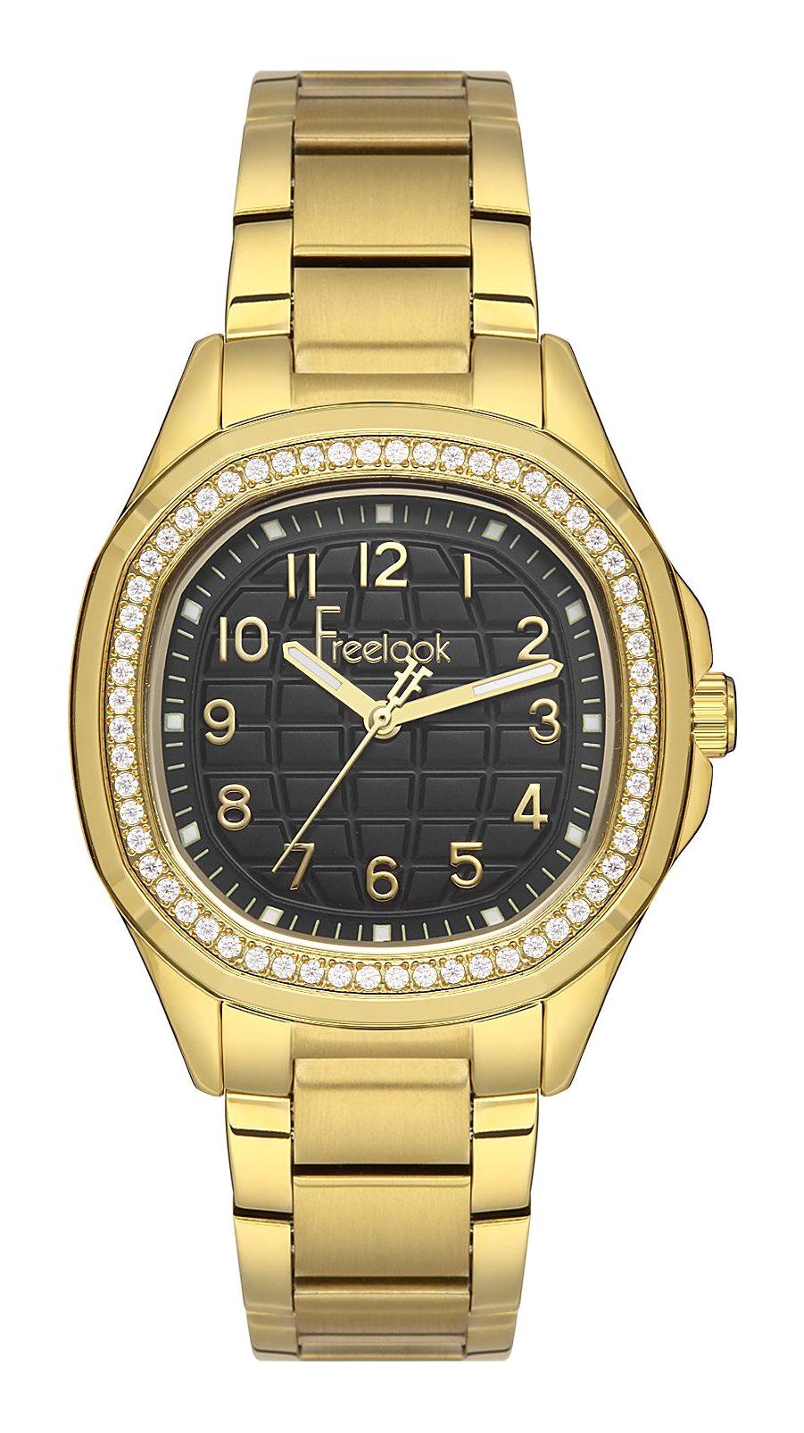 Freelook FL.1.10093.1 37 mm Altın Çelik Kordon Analog Kadın Kol Saati