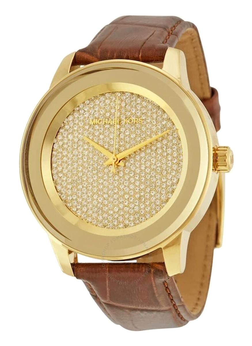 Michael Kors MK2455 38 mm Kahverengi Deri Kordon Analog Kadın Kol Saati