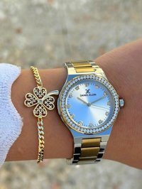 Daniel Klein DK.FT.1.363 31-35 mm Altın-Gri Çelik Kordon Analog Kadın Kol Saati