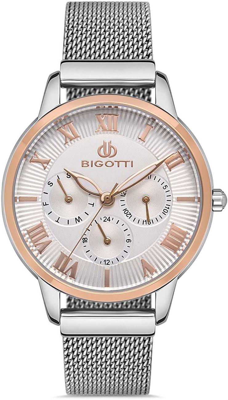 Bigotti BG.1.10367.4 36 mm Gri Çelik Kordon Analog Kadın Kol Saati
