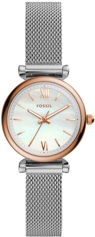 Fossil FES4614 28 mm Gri Çelik Kordon Analog Kadın Kol Saati