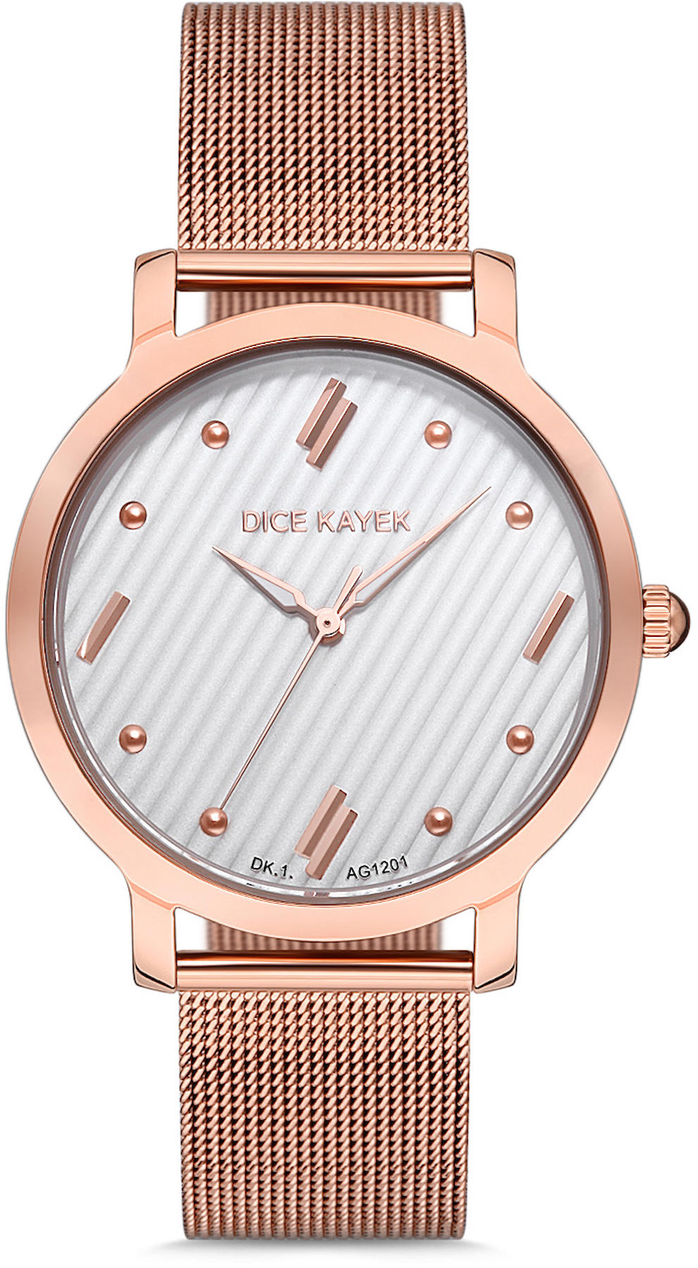 Dice Kayek DK.1.AG1201.01 34 mm Rose Gold Metal Kordon Analog Kadın Kol Saati
