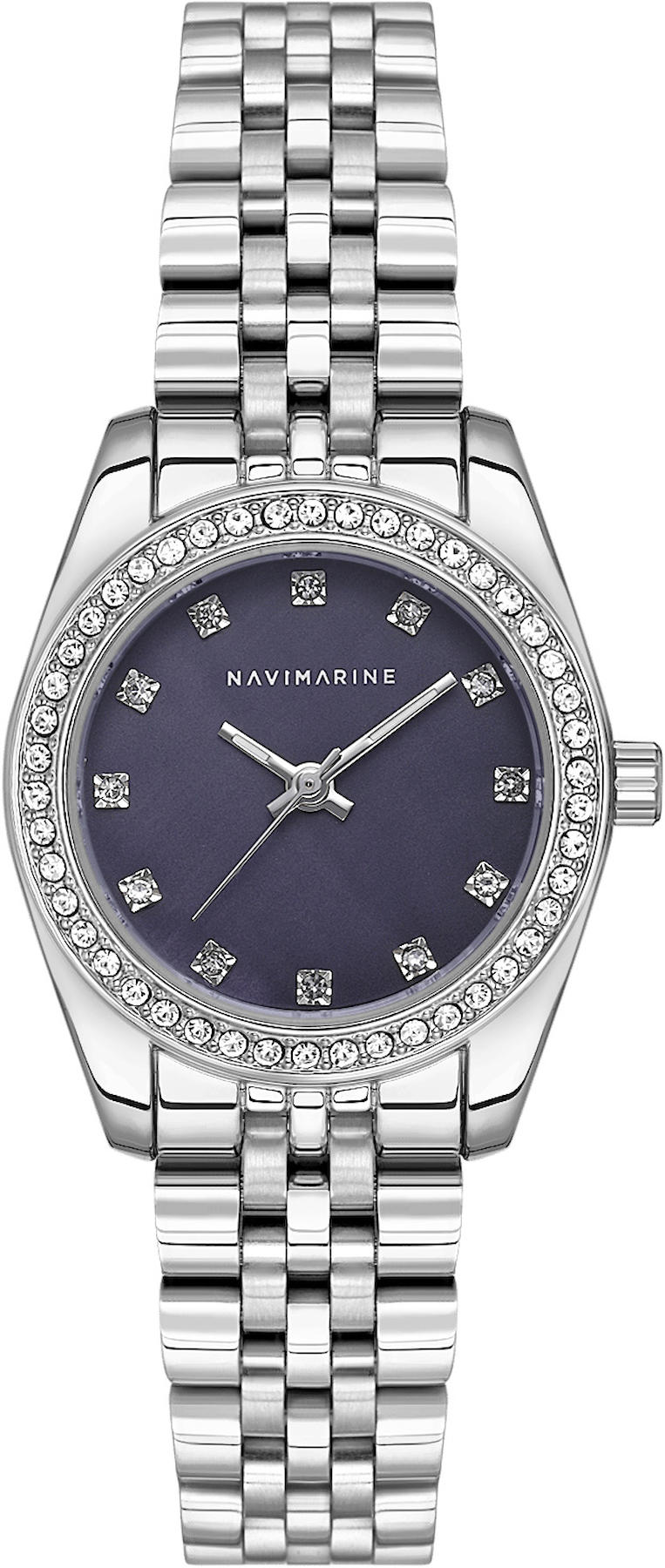 Navimarine NM173-02 28 mm Gri Çelik Kordon Analog Kadın Kol Saati