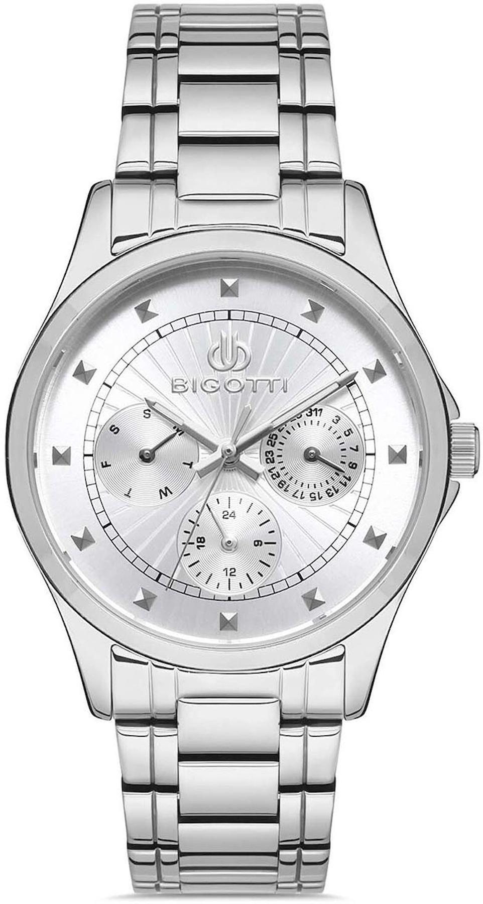 Bigotti BG.1.10215.1 36 mm Gri Çelik Kordon Analog Kadın Kol Saati