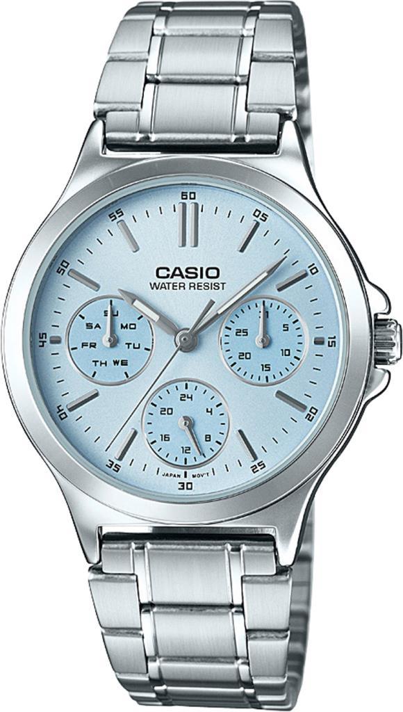 Casio LTP-V300D-2AUDF Takvimli 33 mm Gri Çelik Kordon Analog Kadın Kol Saati