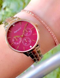 Ferrucci 37 mm Altın Çelik Kordon Analog Kadın Kol Saati