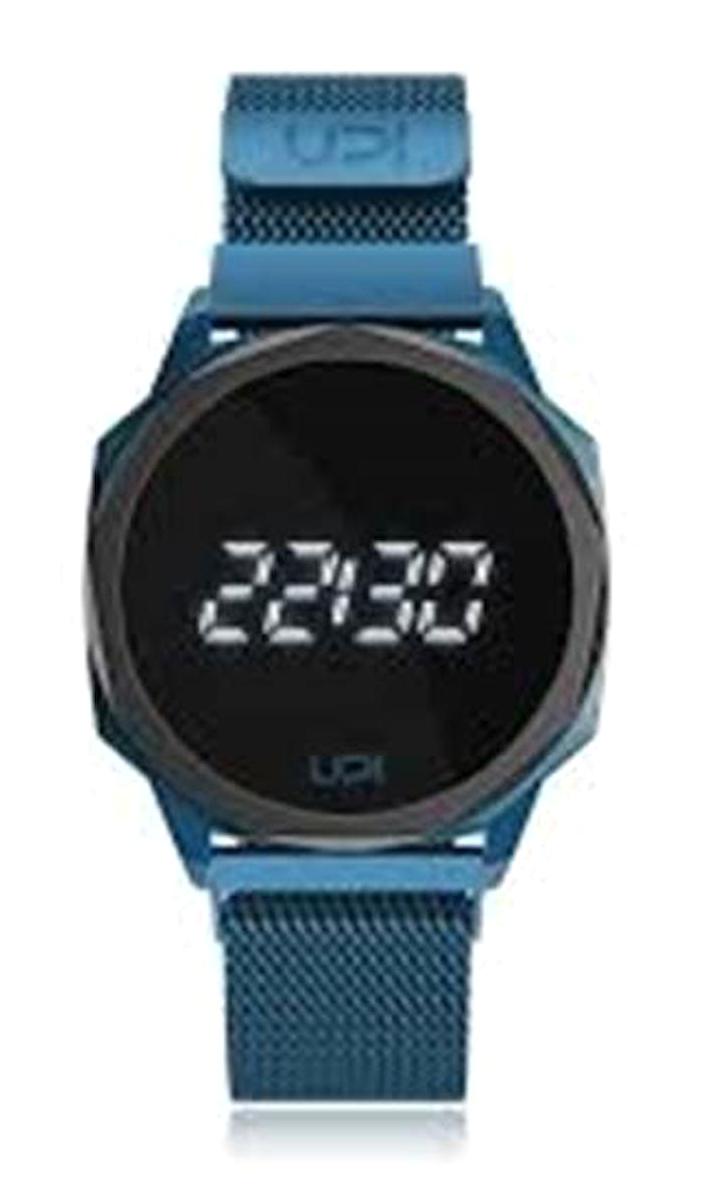 Upwatch 42 mm Mavi Çelik Kordon Dijital Erkek Kol Saati