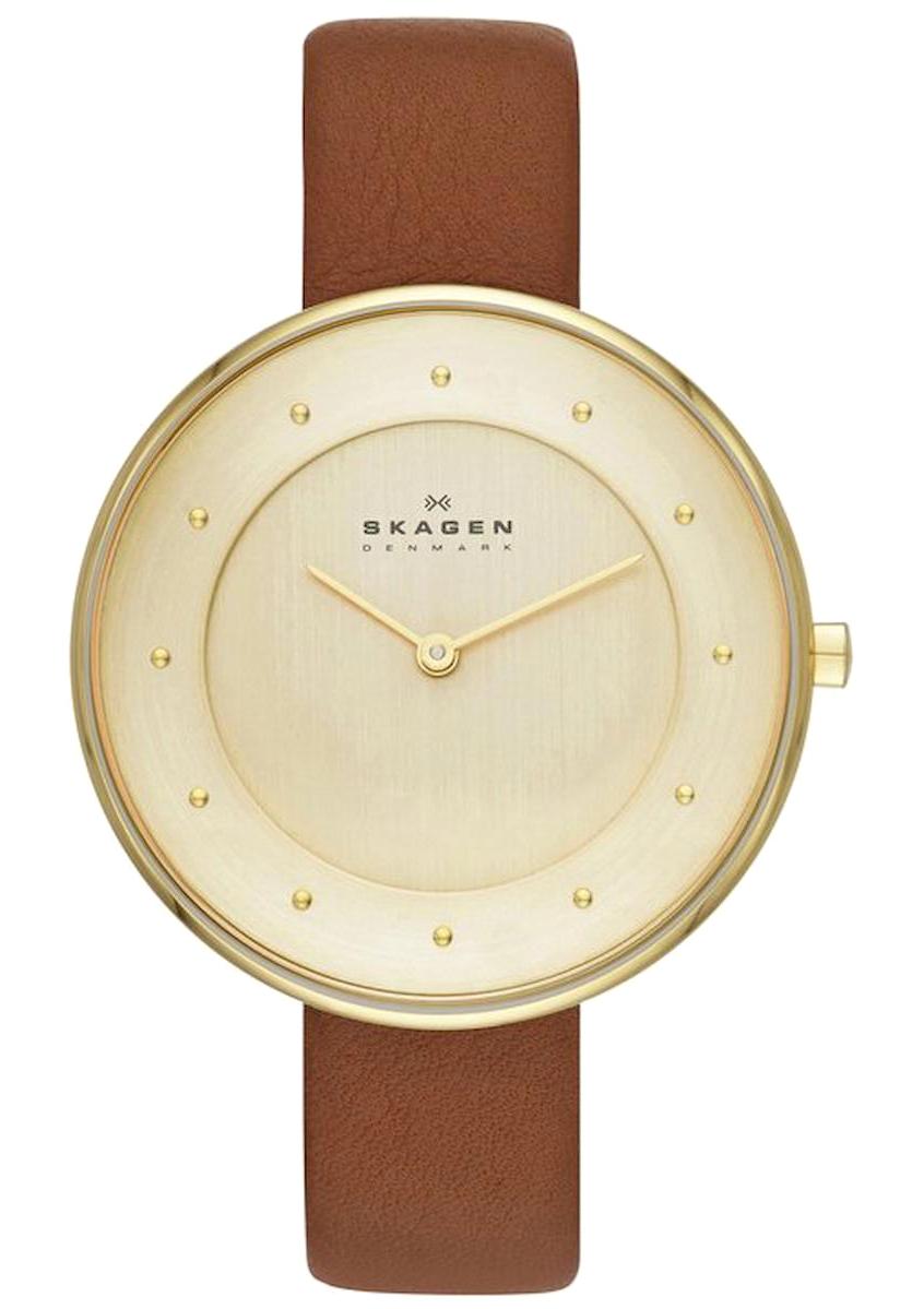 Skagen SKW2138 38 mm Kahverengi Deri Kordon Analog Kadın Kol Saati