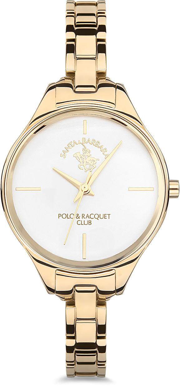 Santa Barbara Polo & Racquet Club SB.5.1106.4 34 mm Altın Çelik Kordon Analog Kadın Kol Saati