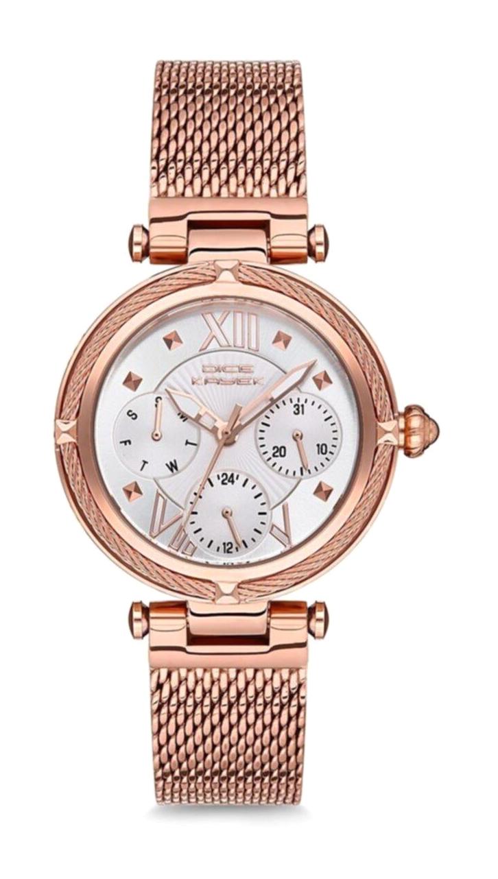 Dice Kayek DK.1.AG1152.06 32 mm Rose Gold Çelik-Hasır Kordon Analog Kadın Kol Saati