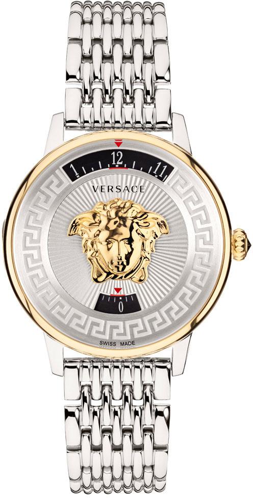 Versace VRSCVEZ200321 38 mm Gri Çelik Kordon Analog Kadın Kol Saati
