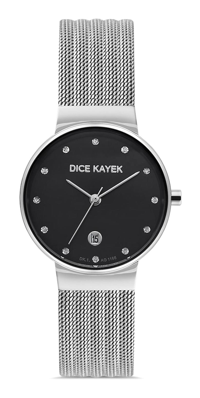 Dice Kayek DK.1.AG1166.11 34 mm Gri Çelik Kordon Analog Kadın Kol Saati