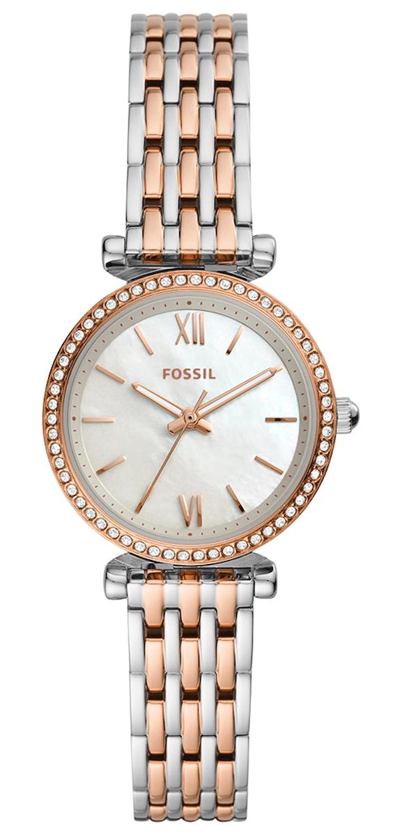 Fossil FES4649 26 mm Gri-Rose Gold Çelik Kordon Analog Kadın Kol Saati
