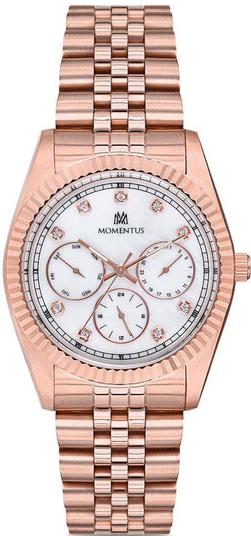 Momentus SW130R-02SR Takvimli 36 mm Rose Gold Çelik Kordon Analog Kadın Kol Saati