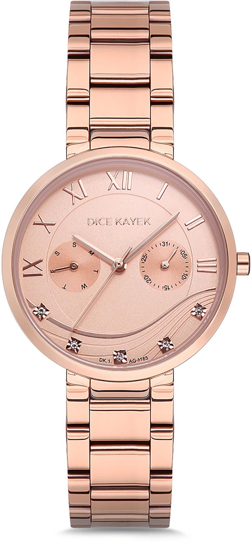 Dice Kayek DK.1.AG1185.03 36 mm Rose Gold Metal Kordon Analog Kadın Kol Saati