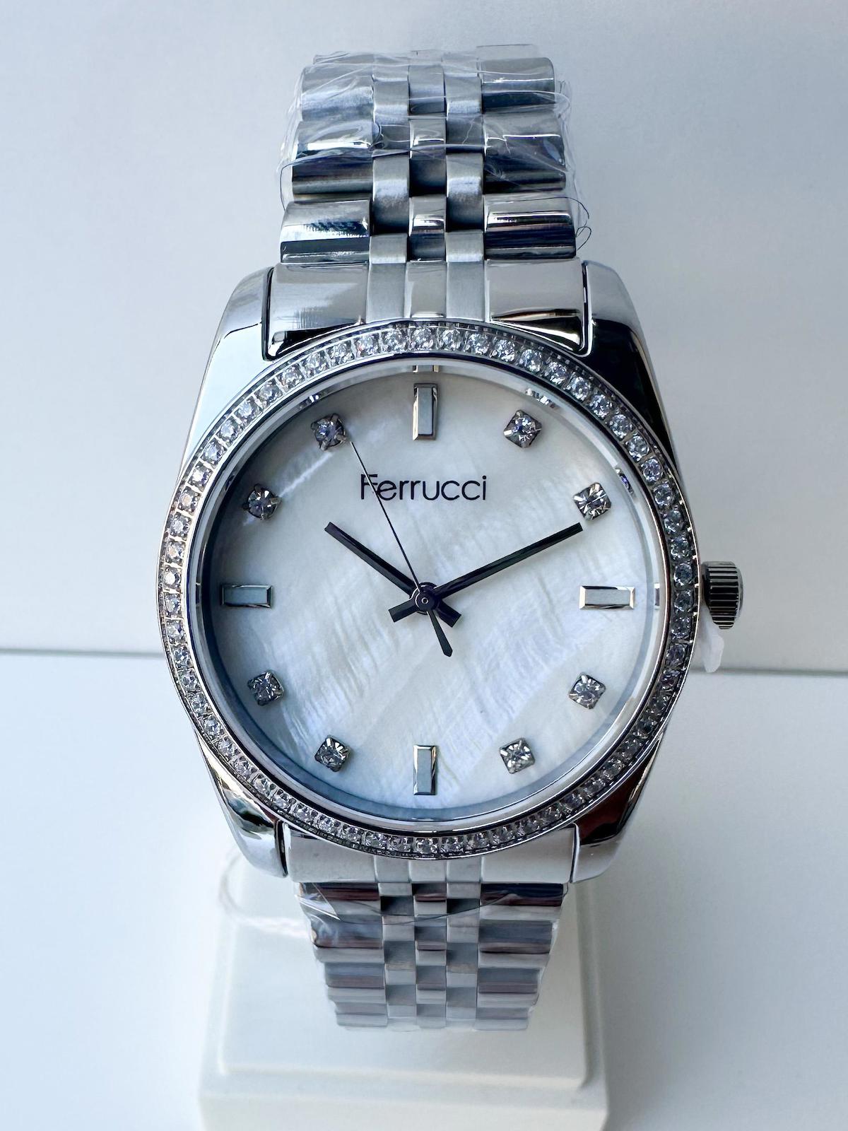 Ferrucci 32 mm Gri Çelik Kordon Analog Kadın Kol Saati