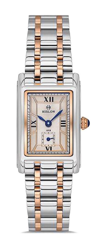 Hislon QL149T-03SR 21.8-34.4 mm Gri-Rose Gold Çelik Kordon Analog Kadın Kol Saati