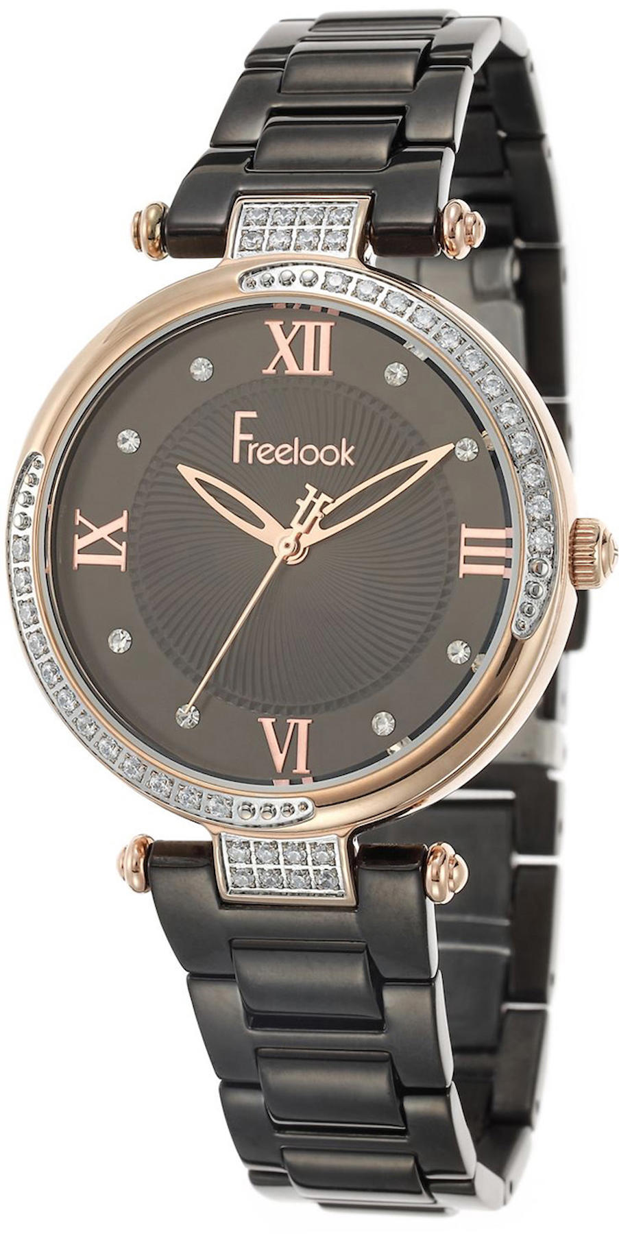 Freelook FL.1.10093.1 36 mm Siyah Çelik Kordon Analog Kadın Kol Saati