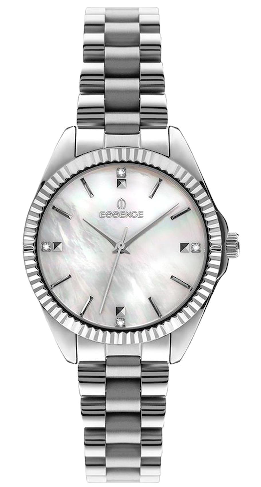 Essence ES6719FE.320 36 mm Gri Çelik Kordon Analog Kadın Kol Saati