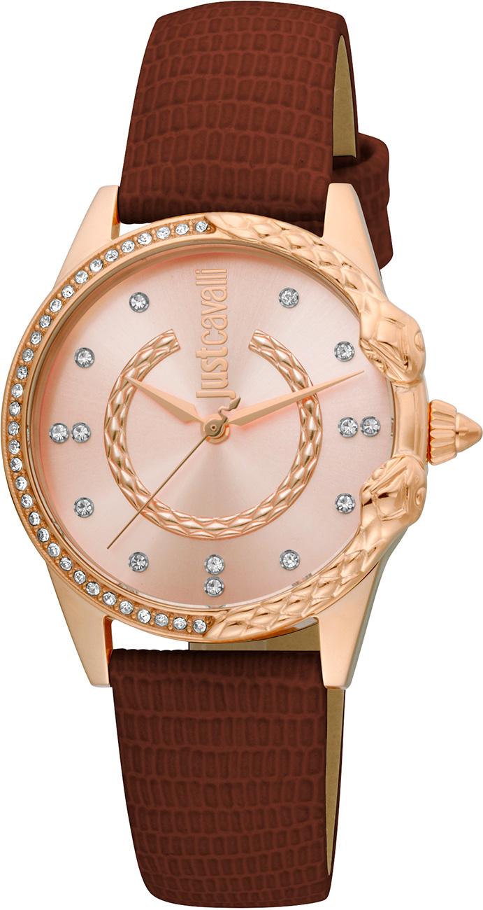 Just Cavalli JC1L095L0025 32 mm Kahverengi Deri Kordon Analog Kadın Kol Saati