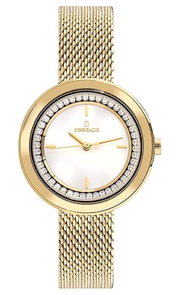 Essence D1129D.320 34 mm Altın Çelik-Hasır Kordon Analog Kadın Kol Saati