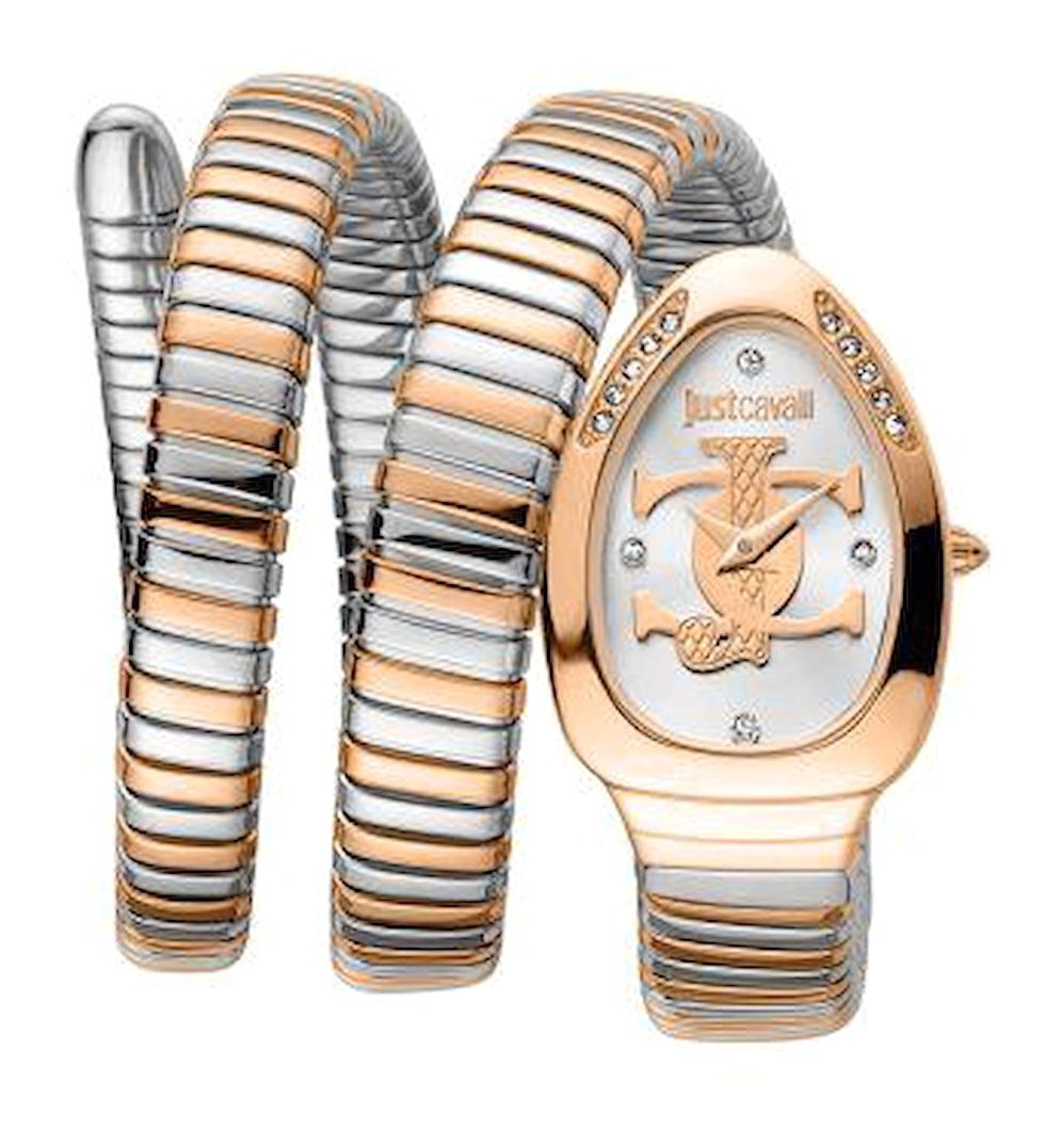 Just Cavalli JC1L228M0085 22 mm Gri-Rose Gold Çelik Kordon Analog Kadın Kol Saati