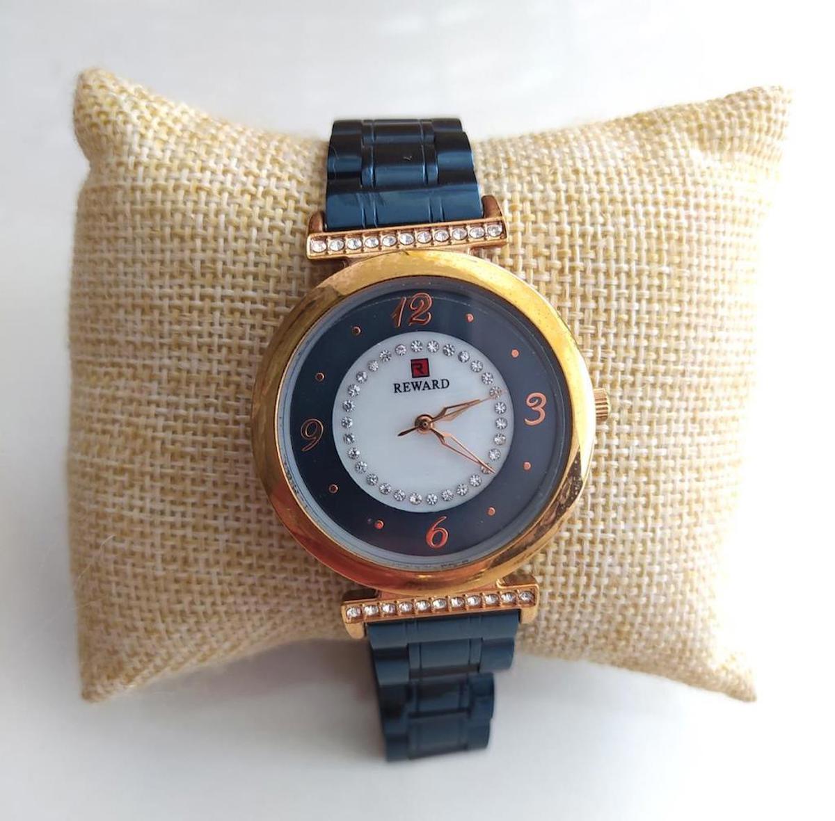 Reward RD63085L 34 mm Lacivert Çelik Kordon Analog Kadın Kol Saati