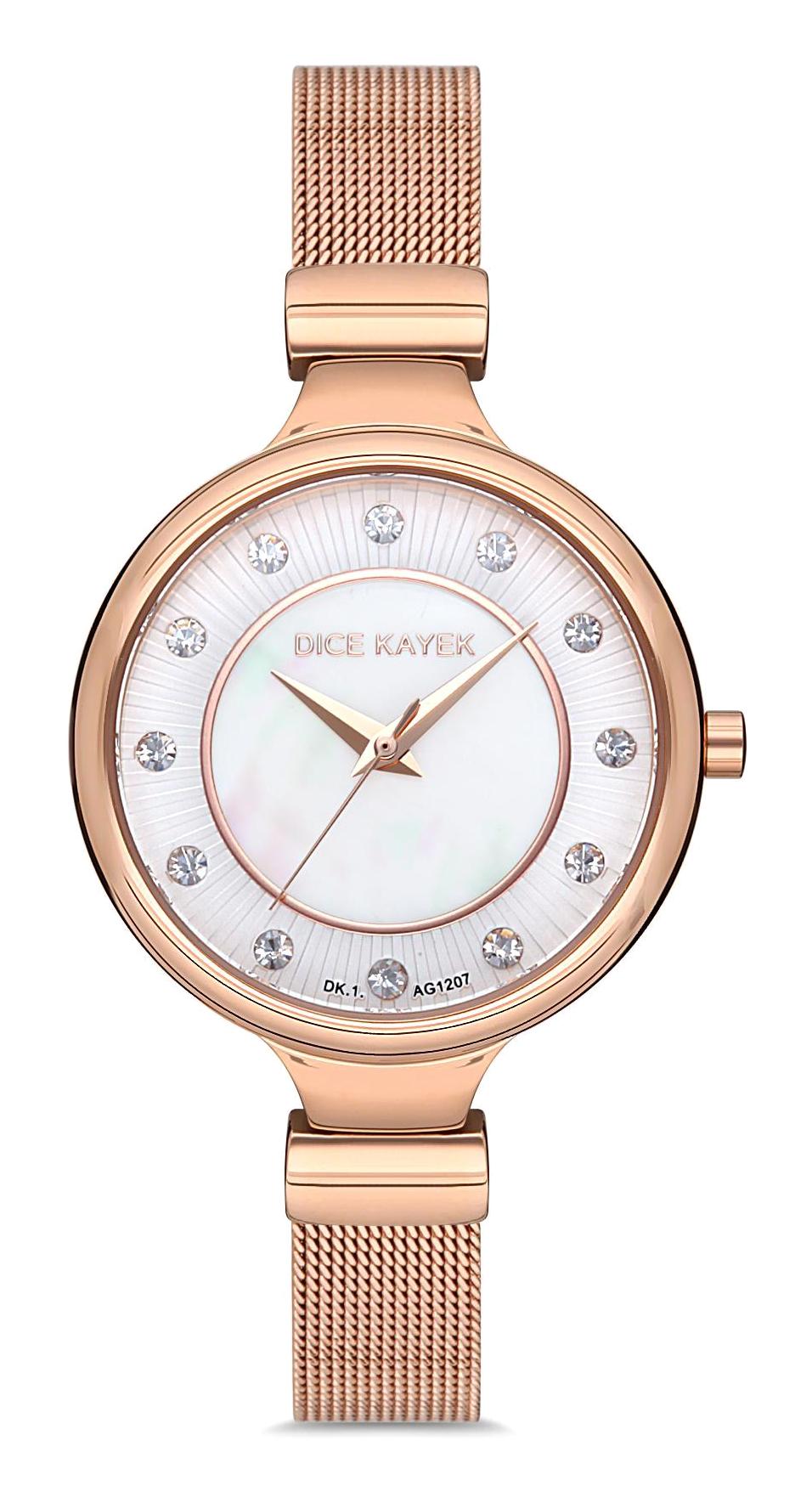 Dice Kayek DK.1.AG1207.01 36 mm Rose Gold Çelik Kordon Analog Kadın Kol Saati