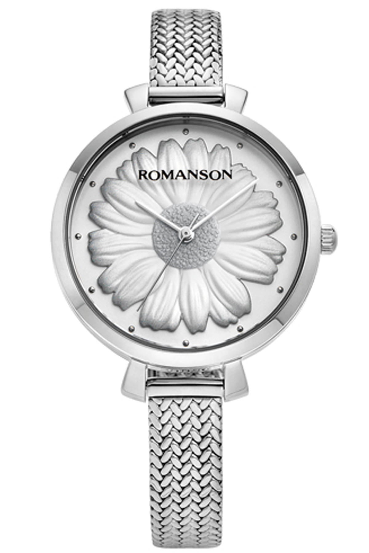 Romanson RM9A23LLWWAS2W 31-34 mm Gri Çelik Kordon Analog Kadın Kol Saati