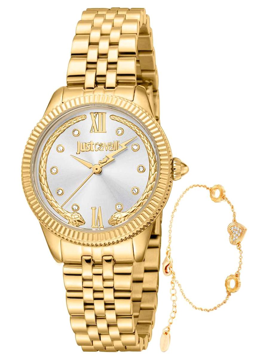 Just Cavalli JC1L315M0055 30 mm Altın Çelik Kordon Analog Kadın Kol Saati