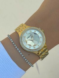 Ferrucci FRC.FT.1.114 37 mm Altın Çelik Kordon Analog Kadın Kol Saati